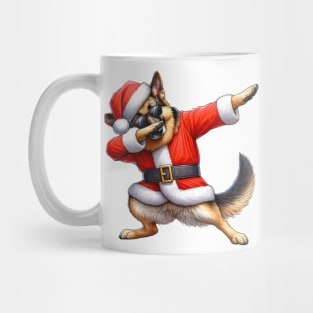 Christmas German Shepherd Dog Dabbing Dance Mug